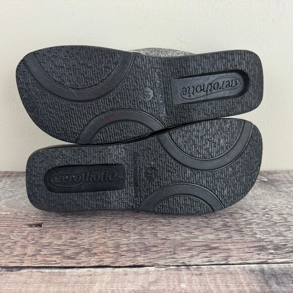 Aerothotic Sandals Women's EU 37 US 6 Arch Support Comfort Beach Flip Flop Gray - Picture 6 of 12